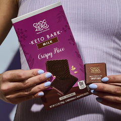 Milk Chocolate Crispy Rice Keto Bark