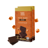Dark Chocolate Caramel Crunch Keto Bark