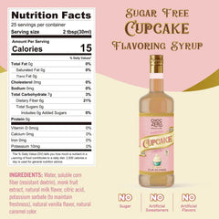 Sugar Free Cupcake Coffee Syrup