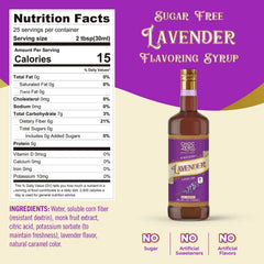 Sugar Free Lavender Coffee Syrup
