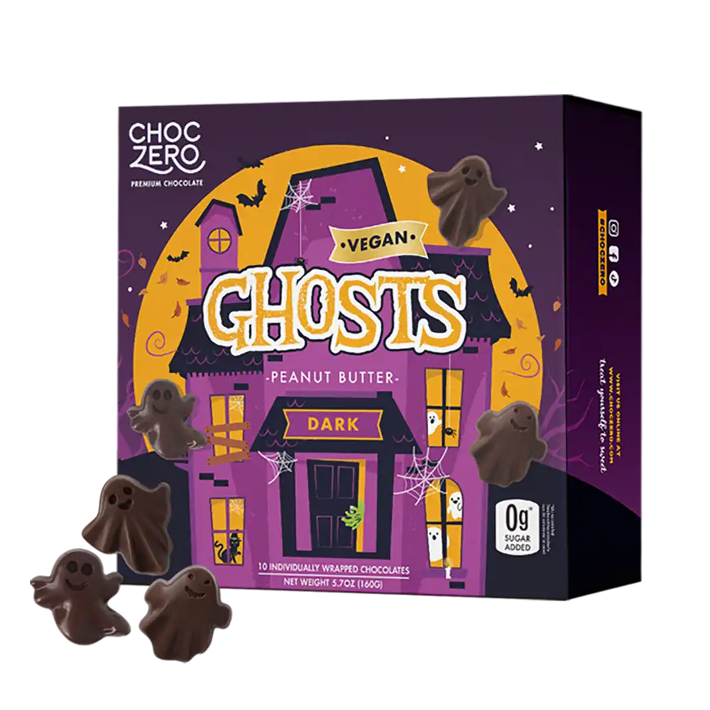 Dark Chocolate Peanut Butter Ghosts