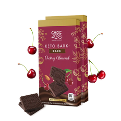 Dark Chocolate Cherry Almond Keto Bark