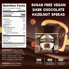 Dark Chocolate Vegan Hazelnut Spread