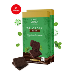 Dark Chocolate Peppermint Keto Bark