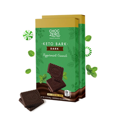 Dark Chocolate Peppermint Keto Bark