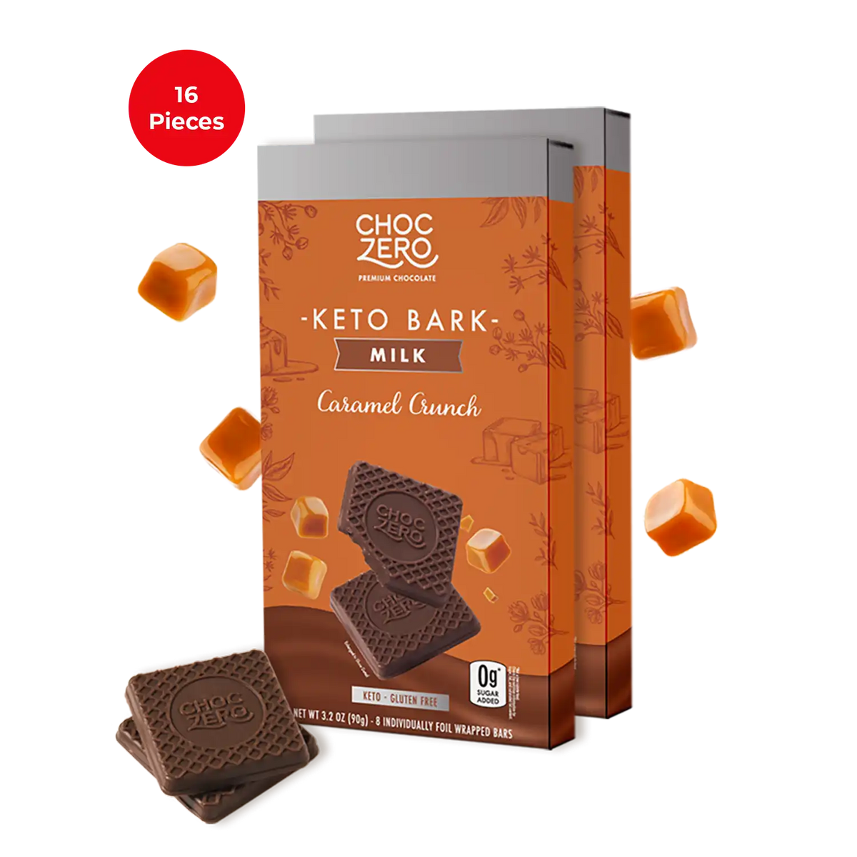 Milk Chocolate Caramel Candy Keto Bark