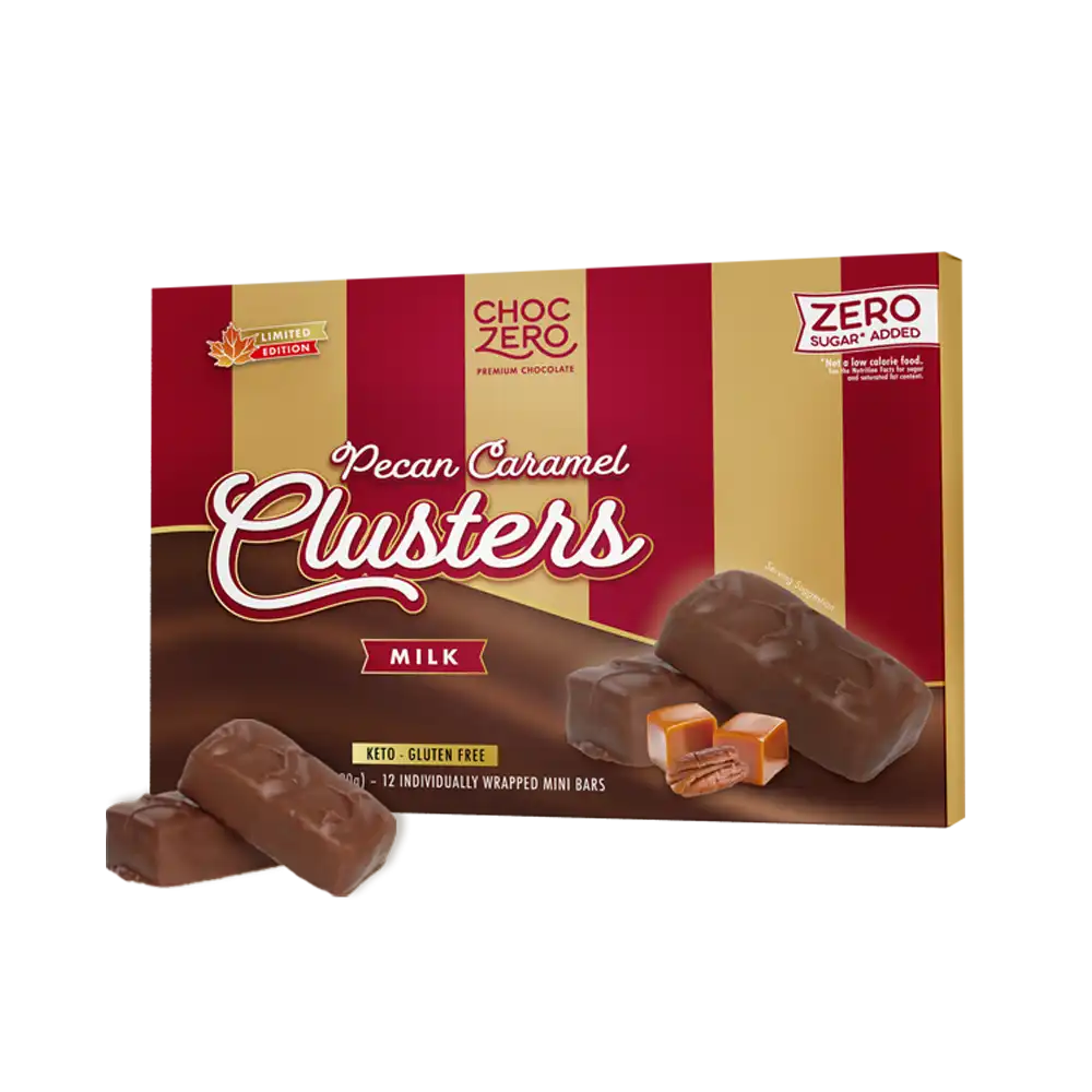 Milk Chocolate Pecan Caramel Clusters